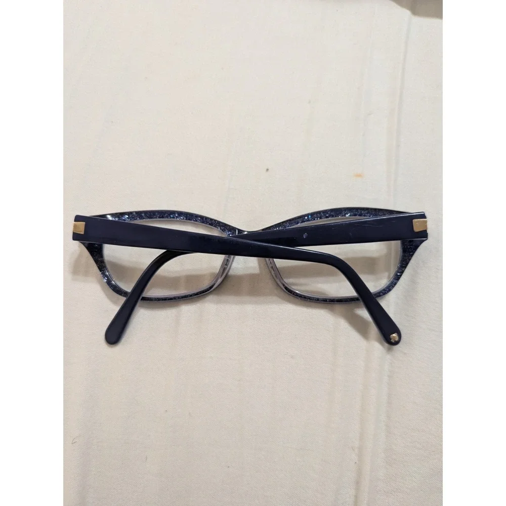 Kate Spade Eyeglasses VIVI ESV Blue on Glitter Semi Cat Eye Frame 51[]16 135